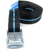 Spanband zwart/blauwe 2,5 meter met klemsluiting